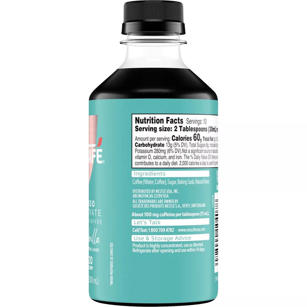 Nescafe Sweet Vanilla Espresso Concentrate - 10 Fl Oz