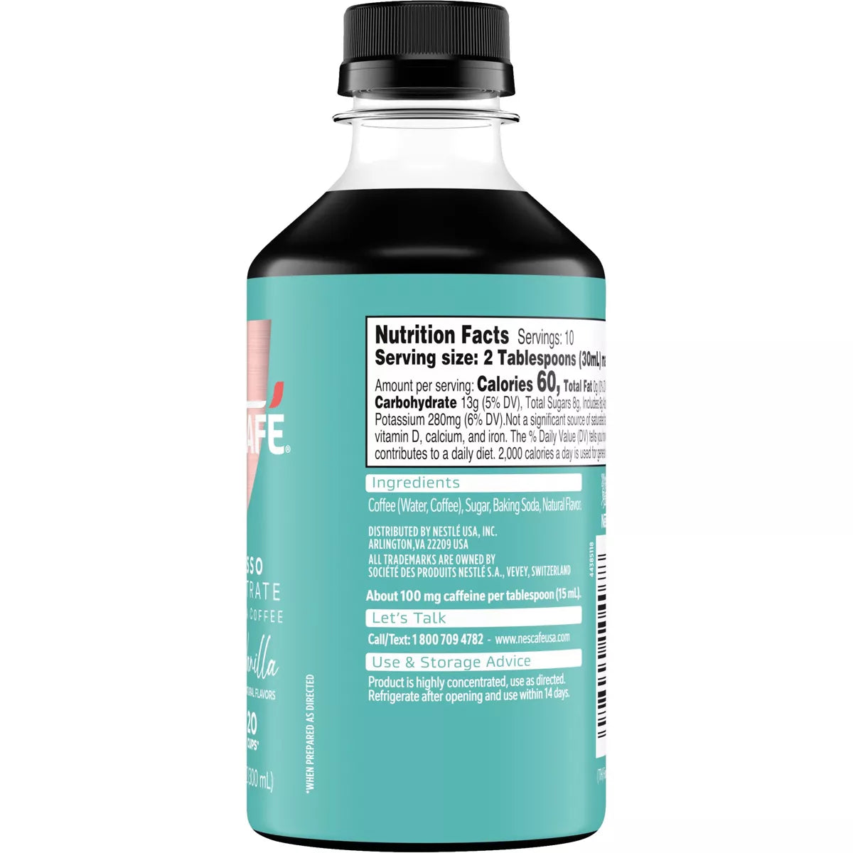 Nescafe Sweet Vanilla Espresso Concentrate - 10 Fl Oz